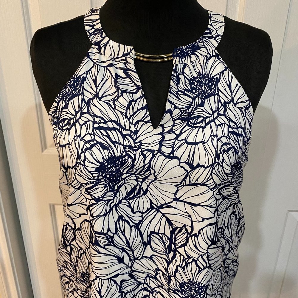 #55   Blue/White Top by The Limited